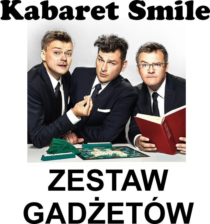 Zestaw gadżetów od Kabaretu Smile  charytatywna