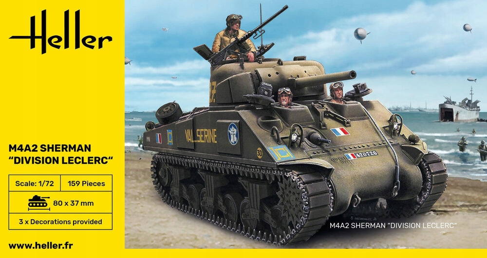 Heller 79894 M4A2 Sherman 1/72