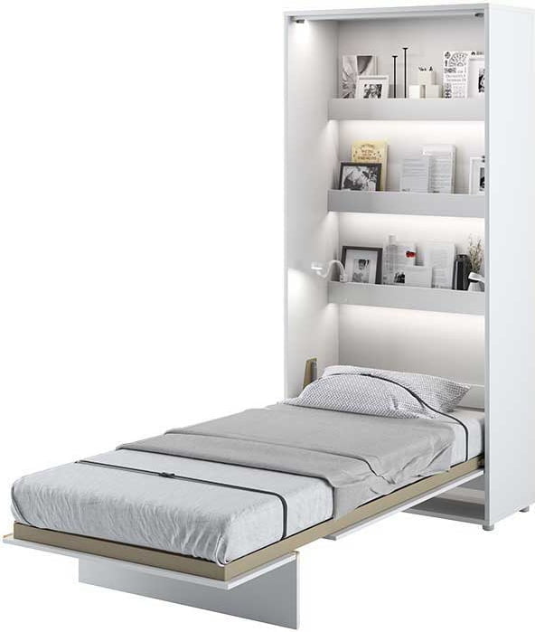 Półkotapczan Biały Pionowy 90x200 Bed Concept