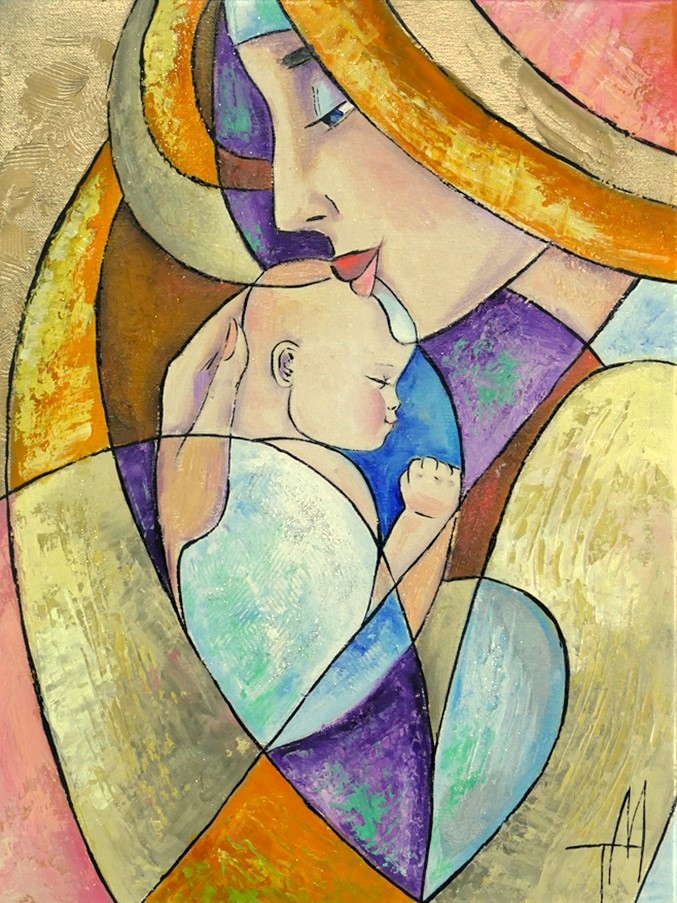 Morozowa MACIERZYŃSTWO obraz olejny