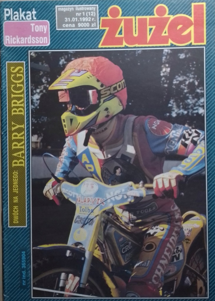 MAGAZYN ŻUŻEL NR 1 (12), 1992 r. bez plakatu