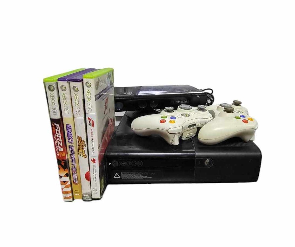 KONSOLA XBOX 360 E (500GB) | 2 PADY | KINEKT |4 GRY