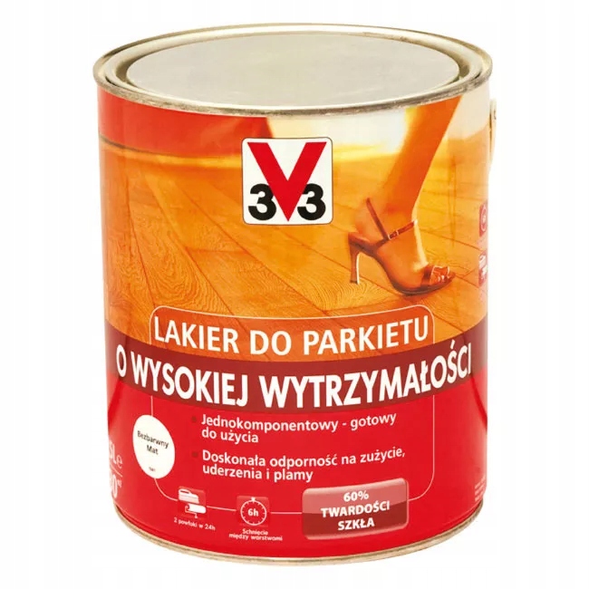 Lakier do parkietu V33 satyna 2,5 l