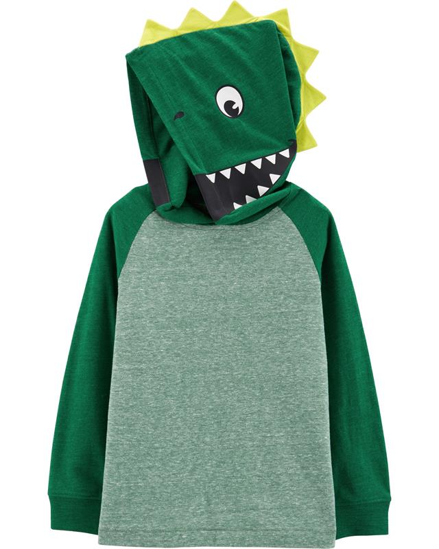 CARTER'S Bluza z kapturem Dinozaur 98 zielon