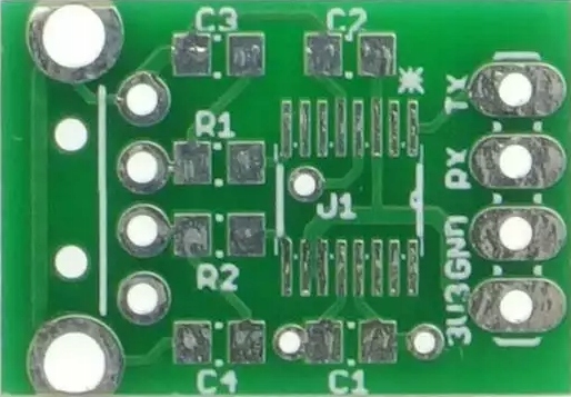 Miniaturowy konwerter USB - UART, AVT1775 PCB