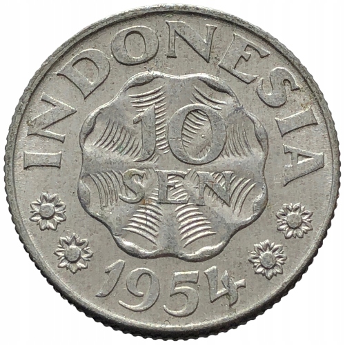 59696. Indonezja - 10 sen - 1954r.