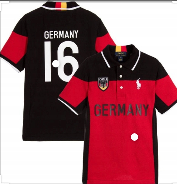 RALPH LAUREN piękna koszulka polo GERMANY L(14-16)