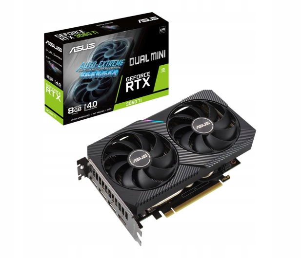 Купить ASUS GeForce RTX 3060 Ti DUAL MINI V2 LHR 8 ГБ GDDR: отзывы, фото, характеристики в интерне-магазине Aredi.ru