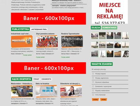 Baner na stronie Jastrzebianie.pl - 600x100 / 1msc