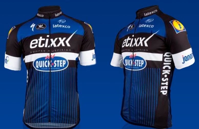 Koszulka kolarska Etixx Quick Step z autografem