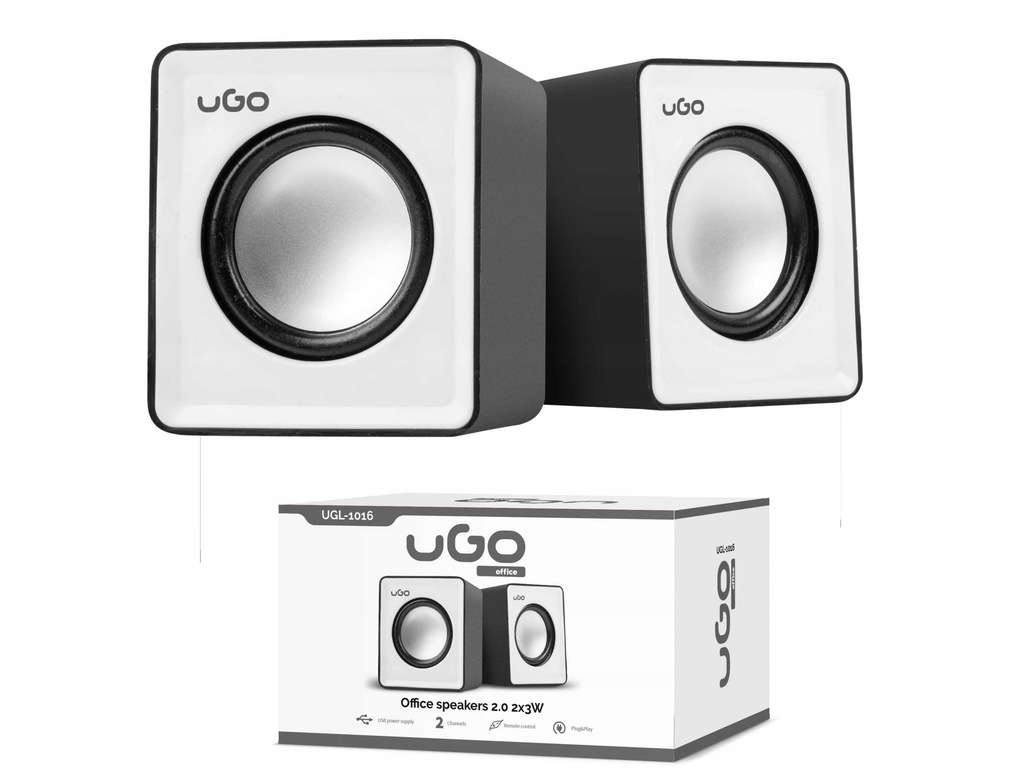 Купить КОМПЬЮТЕРНЫЕ КОЛОНКИ UGO 2.0 USB 6W - домашний офис: отзывы, фото, характеристики в интерне-магазине Aredi.ru