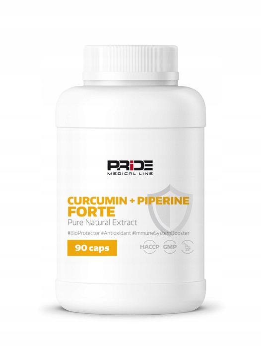 CURCUMIN + PIPERINE FORTE KURKUMINA PIPERYNA 90kap