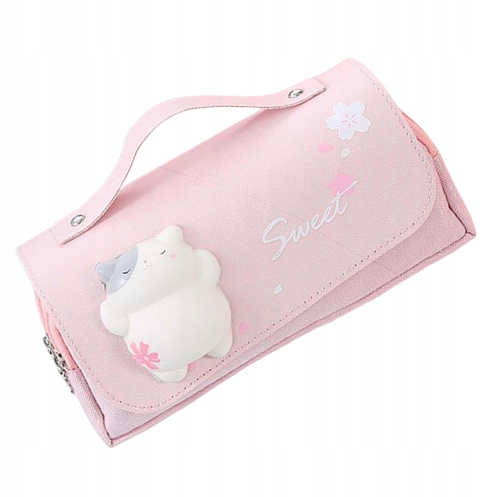 Three Layer Pencil Case Cute Hand Held