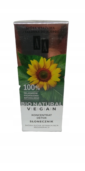 AA Bio Natural Vegan koncentrat detox słonecznik
