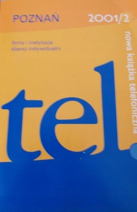 Spis Telefonow Poznan 2001 2 Ksiazka Telefoniczna 8505085642 Oficjalne Archiwum Allegro