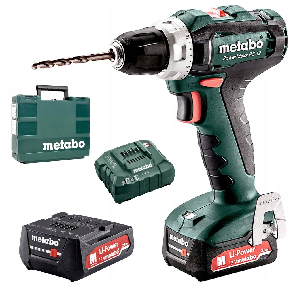 METABO WKRĘTARKA POWERMAXX BS 12 2x2AH 12V WALIZKA