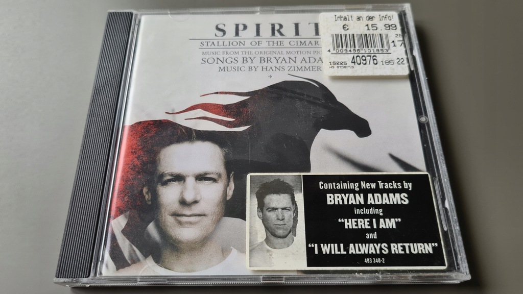 CD Spirit: Stallion Of The Cimarron Bryan Adams, Hans Zimmer