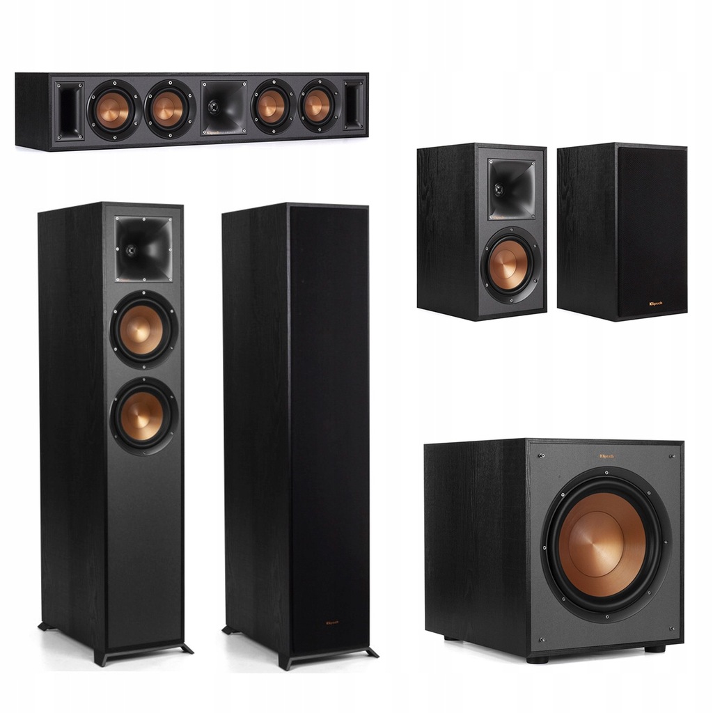 KLIPSCH R-620F R-51M R-34C R-120SW Zestaw 5.1