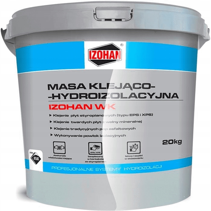 Masa klejąca hydroizolacyjna IZOHAN IZOBUD WK 20kg