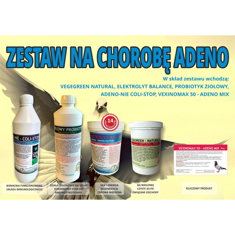 Green Play zestaw na chorobę Adeno - 5 produktów