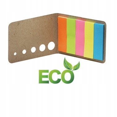 Zestaw karteczek samoprzylepnych eco logo 30 szt.