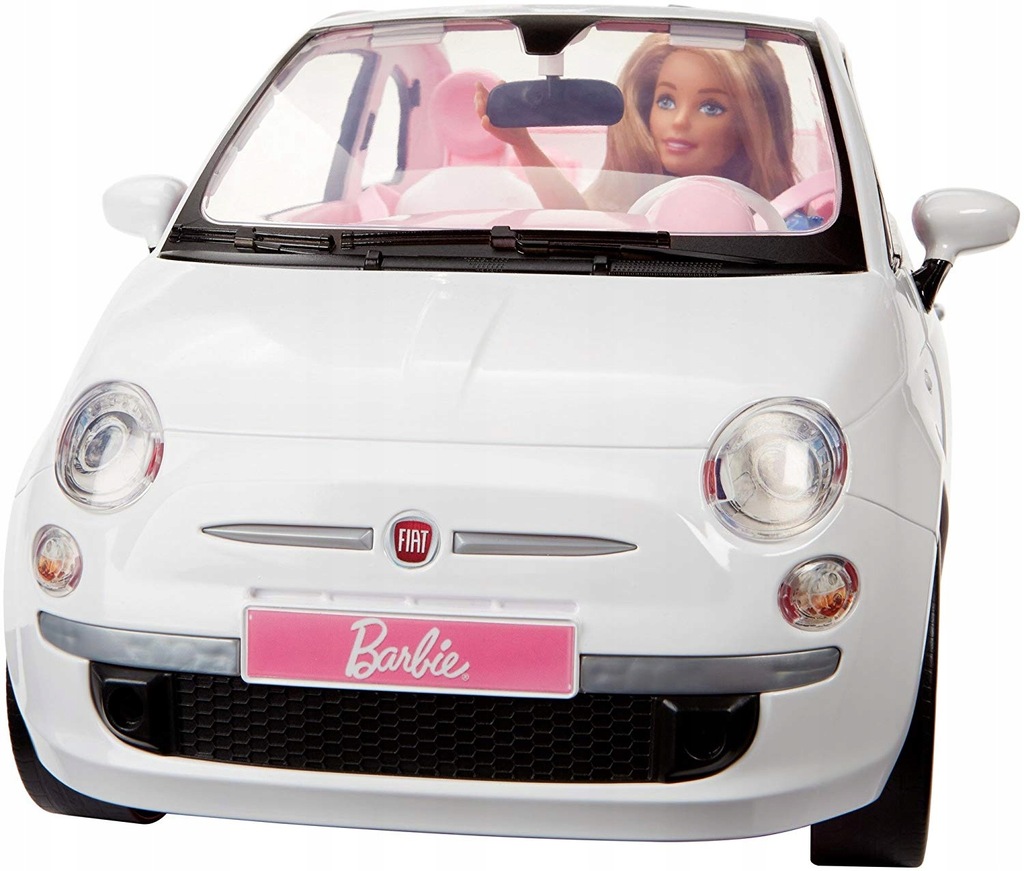 Auto Barbie Fiat 500 od Mattel FVR07 Cabrio 7692462369 oficjalne