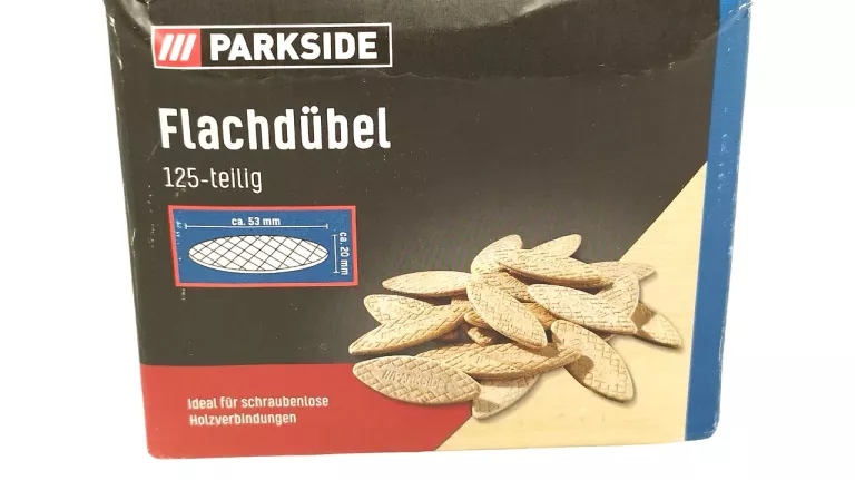 PARKSIDE LAMELKI KOŁKI MEBLOWE PŁASKIE 53X20MM 125