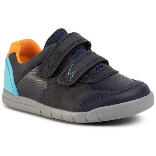 Sneakersy CLARKS Rex Quest T 261490267 Navy Combi