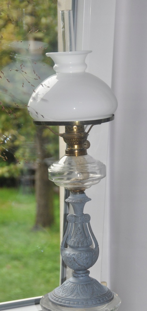 Lampa naftowa Kosmos Brenner wys. 55 cm.