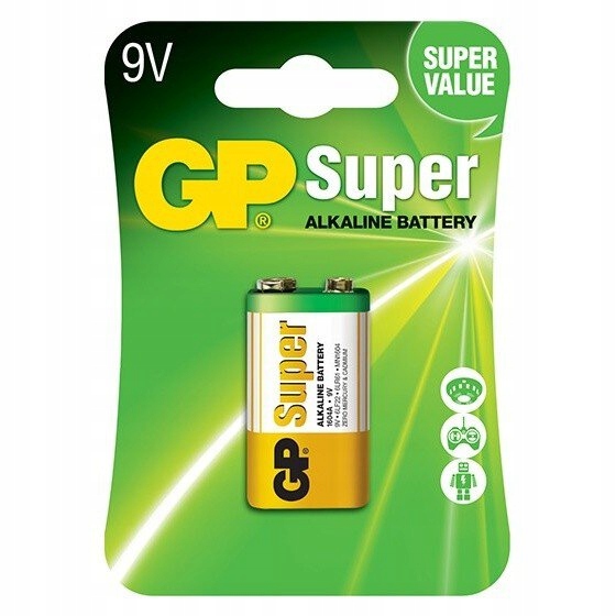 Bateria alkaliczna GP Super Alkaline 6LR61/9V NOWA