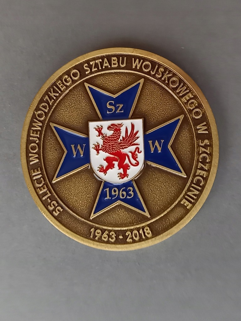 Medal 55 lat Wojewódz. Sztabu Wojskowego Szczecin