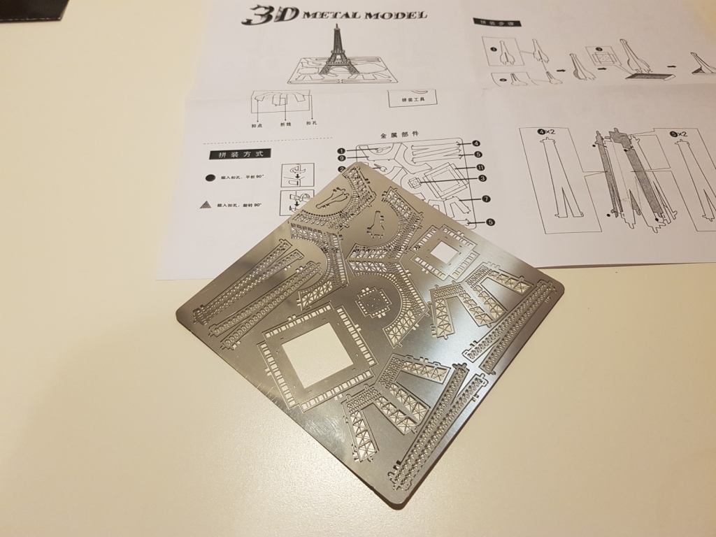 Puzzle 3d metalowe - wieża Eiffel'a #38