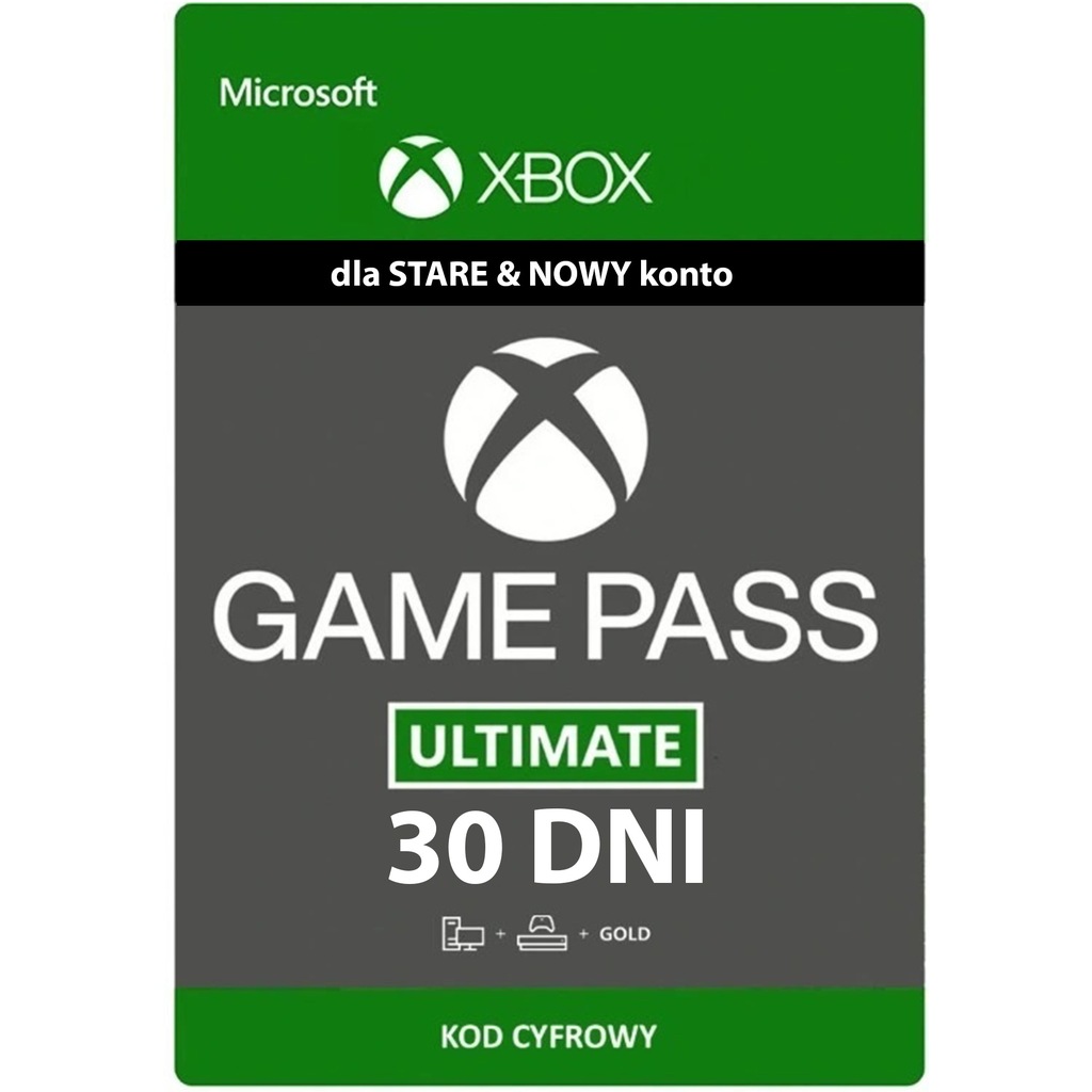 XBOX GAME PASS ULTIMATE 30 DNI LIVE GOLD KOD STARE
