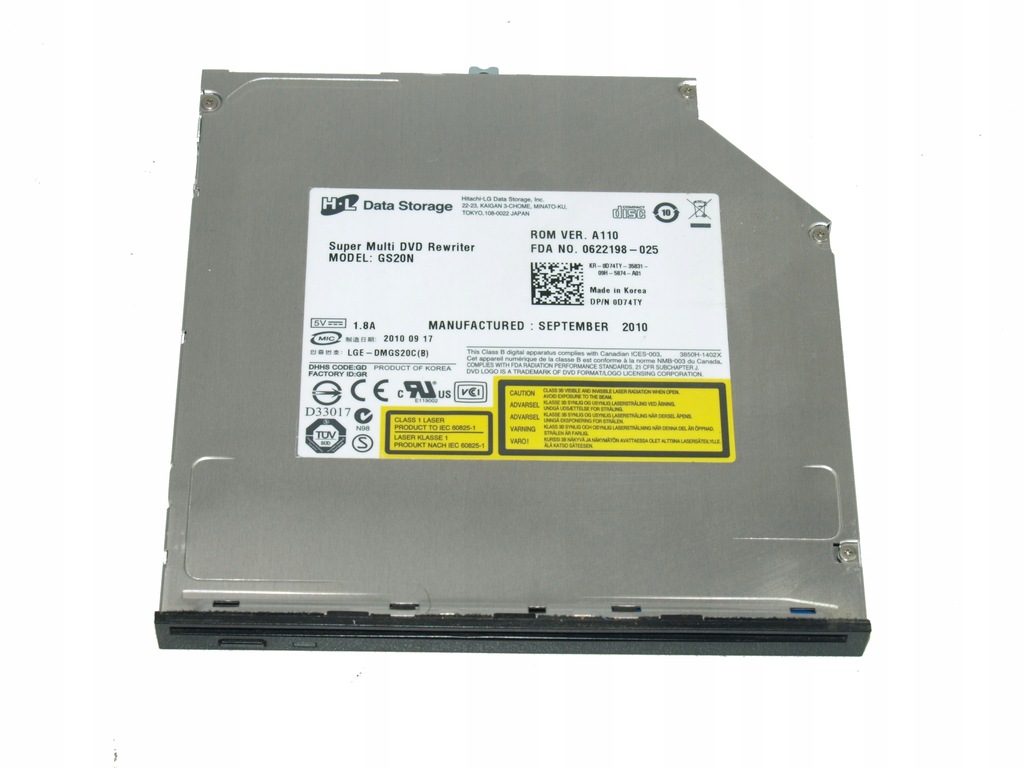 Nagrywarka DVD GS20N Dell M6500