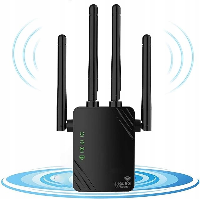 1200Mbps Smart OLED Display Wifi Repeater Dual Band 2.4G5G HIT