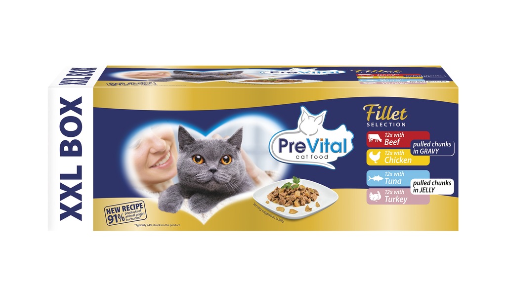 Prevital karma mokra mix smaków 4,08 kg
