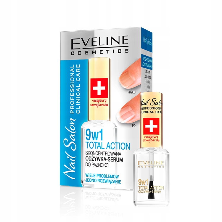 EVELINE ODŻYWKA-SERUM DO PAZNOKCI 9W1 TOTAL ACTION