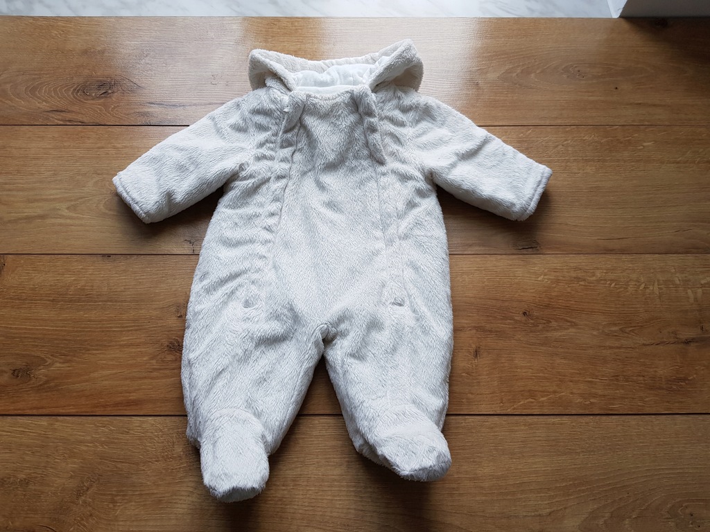 George niemowlęcy kombinezon kremowy 50 - 56 cm