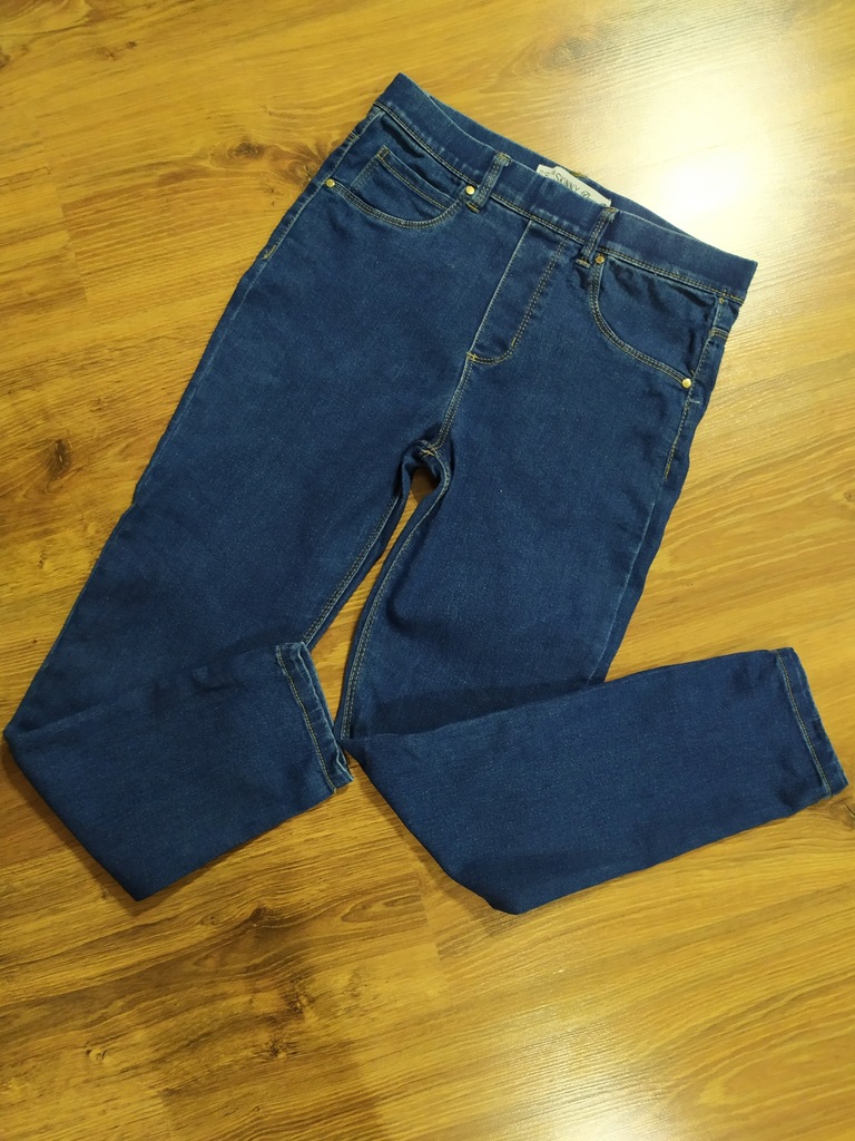 DENIM-LEGINSY SPODNIE JEANSOWE RURKI WZROST 152