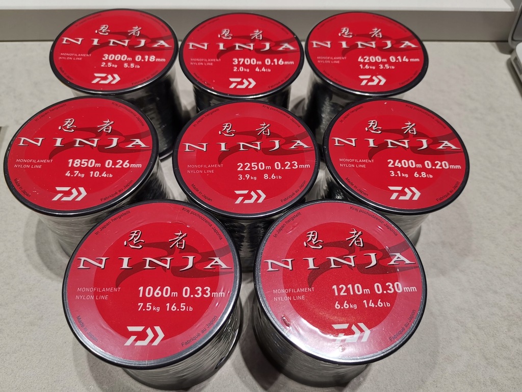 Żyłka Daiwa NINJA 0,26 mm x 1850 m - JAPAN