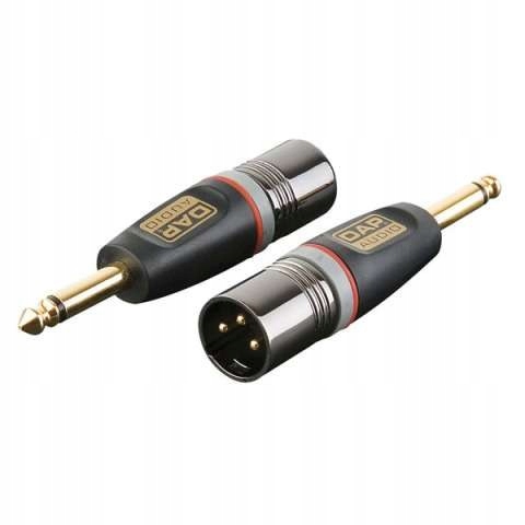 Adapter wtyk XLR 3p - wtyk jack mono