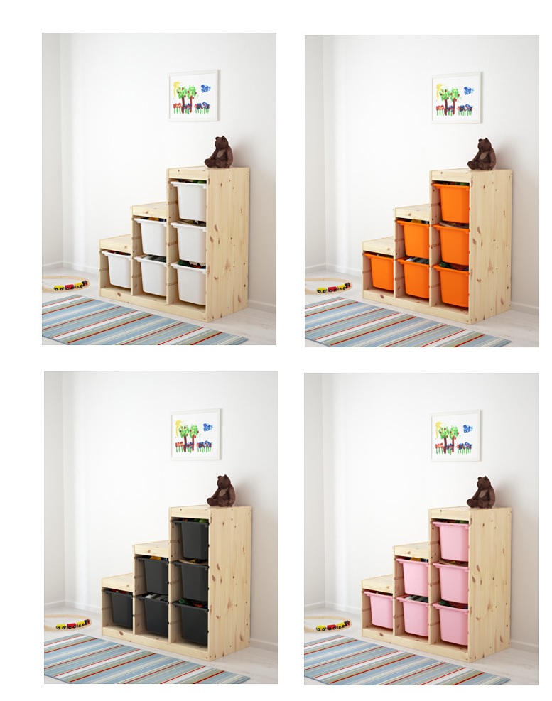 Ящики под стеллаж икеа - 87 фото