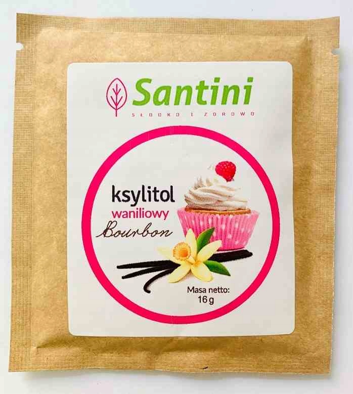 KSYLITOL WANILIOWY 16 g - SANTINI (FINLANDIA)