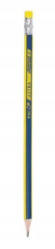Ołówek z gumką 2B Astra p12 cena za 1 sztukę