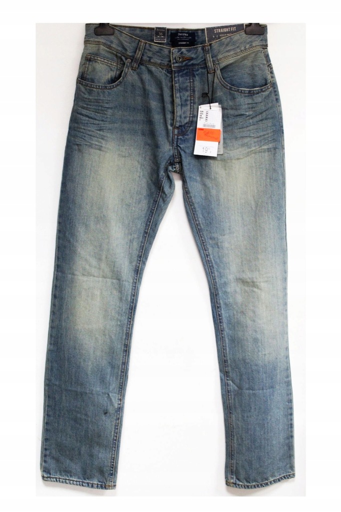 BERSHKA jeans straight leg spodnie proste NOWE 29