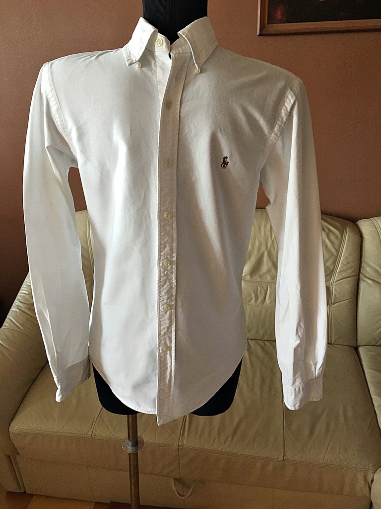 Ralph Lauren _ koszula Slim Fit_biała_śliczna_S