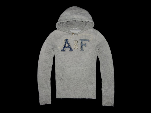 Abercrombie Elk Lake Destroyed Hoodie L