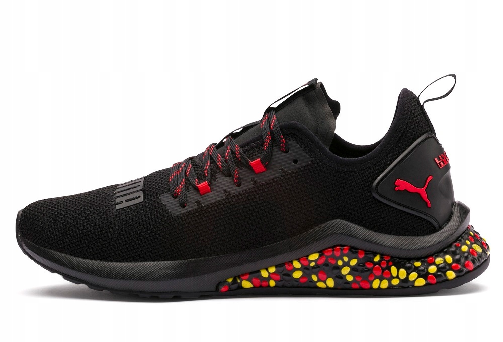 puma hybrid nx black red yellow