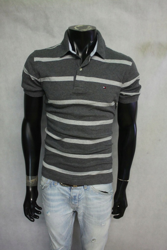 TOMMY HILFIGER KOSZULKA POLO W PASKI PREMIUM