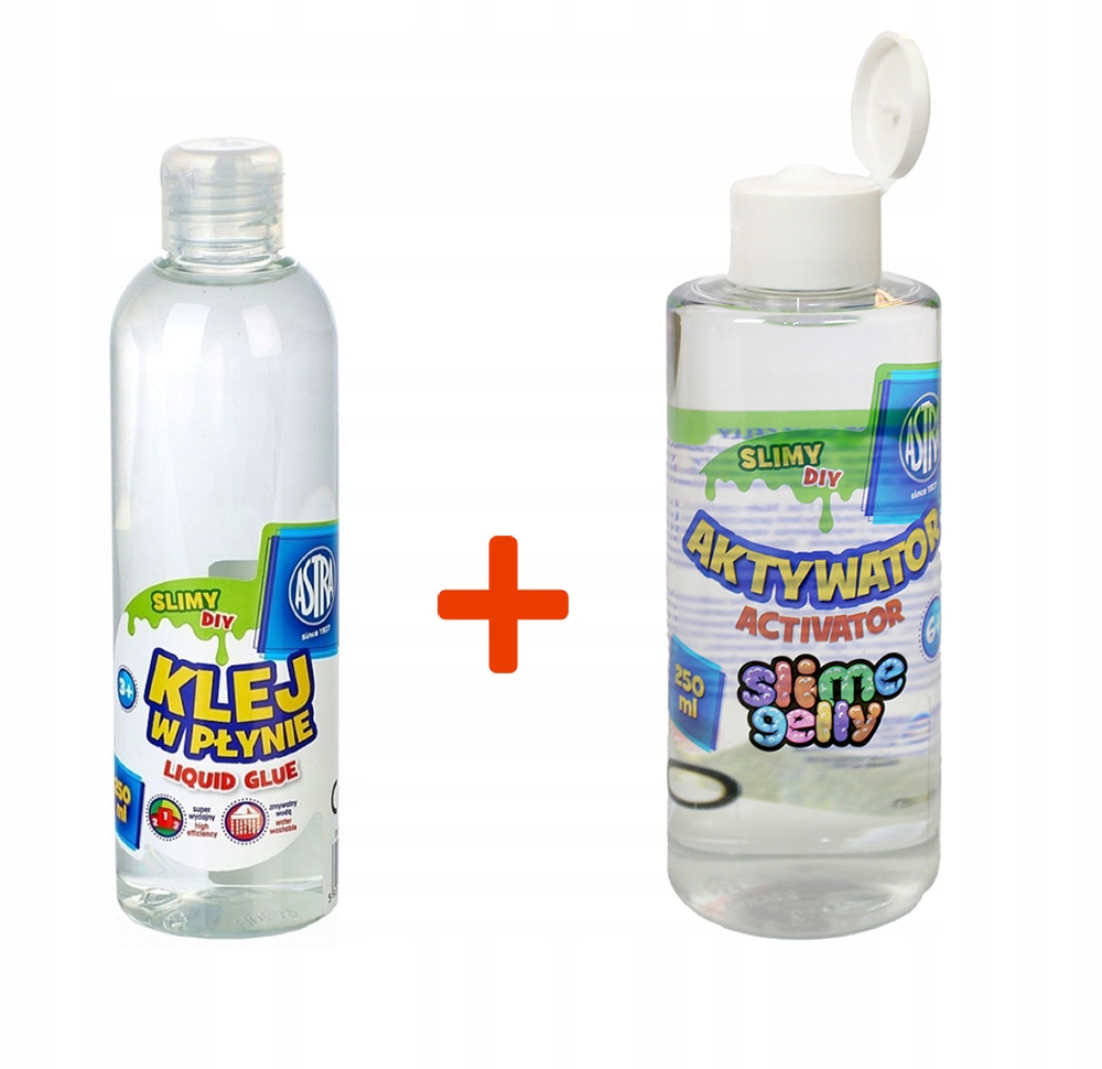 Klej w płynie Astra 250ml + aktywator slime 250ml